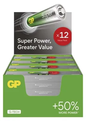 Immagine prodotto di Batteria alcalina EMOS GP Super LR03 (AAA), 288 pezzi, confezione espositiva