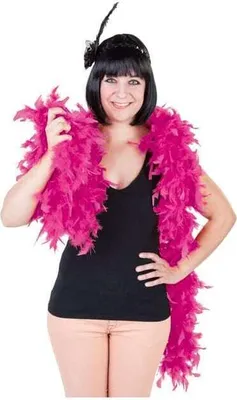 Produktbild von Federboa in Pink, Länge ca. 200 cm, Gewicht 75 g, ohne Haarband