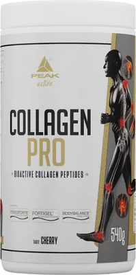 Productafbeelding van Peak Performance Collagen Pro 540 g, kersensmaak / Voedingssupplement voor de gewrichten / Gehydrolyseerd rundvleescollageen, verrijkt met vitamine C