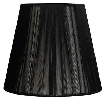 Moderne konische Glas-Verlichtung, schwarz, 1 Stück
