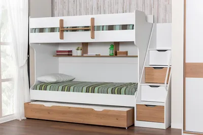 Produktbild von Eleggantes Doppelstockbett Kinderzimmer Möbel Etagenbett Hochbett Neu