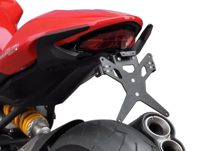 Immagine prodotto di Porta targa ZIEGER X-Line compatibile con Ducati Monster 1200 BJ 2014-16 / Monster 1200 S BJ 2014-16