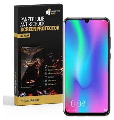 Produktbild von 6x Panzerfolie für Huawei Honor 10 Lite ANTI-SCHOCK Displayschutzfolie HD KLAR