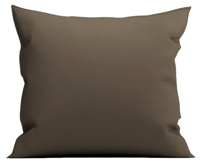 Productafbeelding van Geelbruine kussenhoes van perkal, 60x70 cm - Gemaakt van 100% katoen-perkal