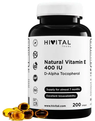 Zdjęcie produktu dla Witamina E Naturalna, 400 IU | 200 kapsułek