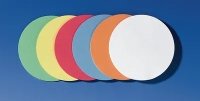 Produktbild von Franken GmbH FRANKEN - Moderationskarte - Kreis - Durchmesser: 9,5 cm - gemischt (Packung mit 500)
