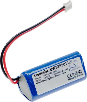 Produktbild von vhbw Akku Ersatz für VDW 141000507, GP75AAAH3TMJ, 85AAAHC, 91505801, 0520468, 141 000 507 für Medizintechnik (900 mAh, 3,6 V, NiMH)