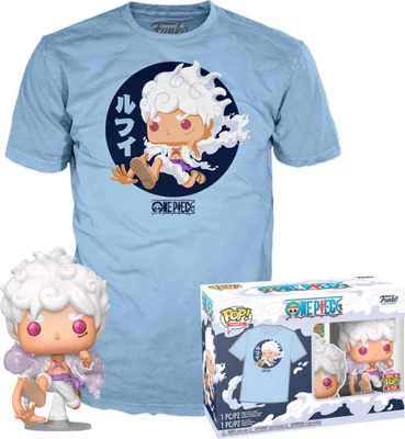 Produktbild von Funko Pop! & Tee - Luffy Gear Five + Shirt - Maat S