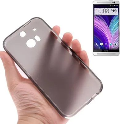 Produktbild von Handyhülle Transluzente TPU Tasche für HTC One 2 M8 Grau