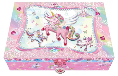 Produktbild von Kunstset „Einhorn“ für Kinder in einer Schachtel
