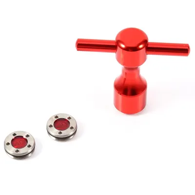 Produktbild von 2pcs Red Golf Putter Gewichte Schraubenschlüssel -Werkzeug für Scotty Cameron (40 g)