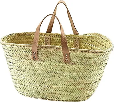 Produktbild von NEUSTANLO® Einkaufstasche Strandtasche Badetasche Palmtasche (Klein Kurze Henkel)