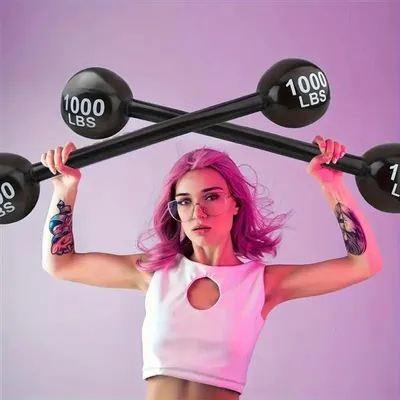 Produktbild von Gigantische Aufblasbare Barbell-Hantel – 100 cm