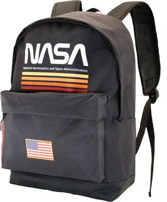 Produktbild von NASA Black Pro Uni Schulrucksack mit mehreren Fächern
