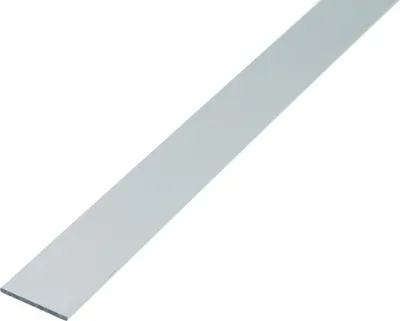 Zdjęcie produktu dla Alberts 474201 Płaskownik aluminiowy, biały, 1000 x 30 x 2 mm