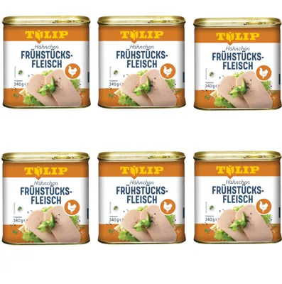Produktbild von TULIP 6x 340g Hähnchen-Frühstücksfleisch Original Dänische Delikatesse Konserven
