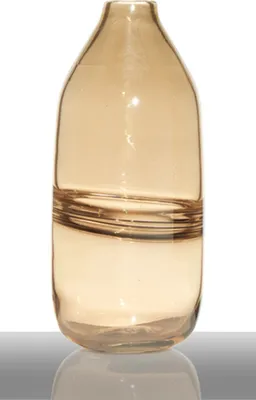 Produktbild von Glasvase Bottle Line Amber H 30 cm