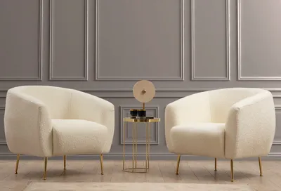 Image de Hanah Home, Eses- FTN2043, crème, chaises de bistrot, structure : bois de hêtre / panneaux de particules