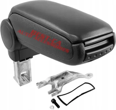 Image de Accoudoir central ARRÊTABLE Cuir noir pour AUDI A4 B6 B7 (2001-2007)