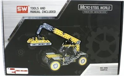 Produktbild von Metallbaukasten Kran LKW 582 Teile Konstruktionsset für Kinder - Technik Bausatz & Lernspielzeug