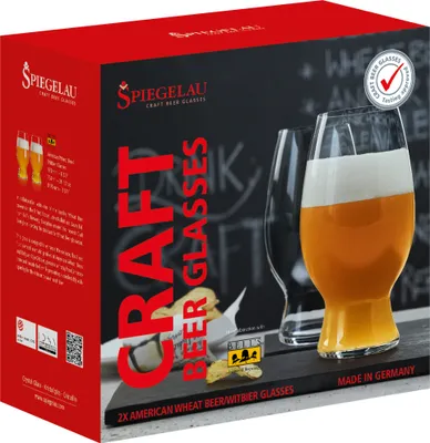 Produktbild von Spiegelau Craft Beer Glasses Witbier Glas, 2er Set, Bierglas, Craftbierglas, Trinkglas, Kristallglas, 750 ml, 4992663