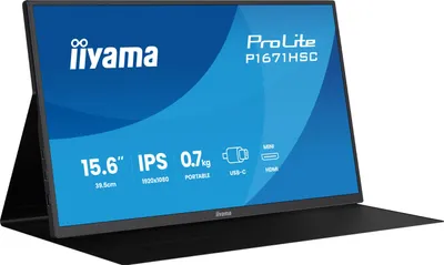 Immagine prodotto di IIYAMA 39,5cm (15,6") P1671HASC-B1  16:9 mHDMI+2xUSB-C IPS