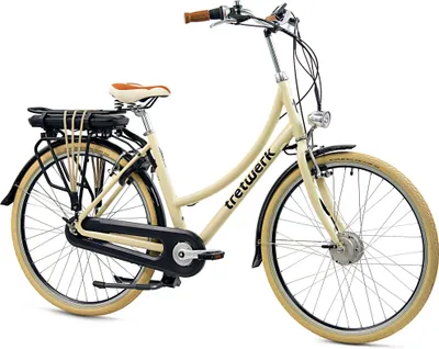 Produktbild von Tretwerk Aurora E Bike Damen 28 Zoll Elektrofahrrad 165 - 185 cm retro Hollandrad E Damenfahrrad