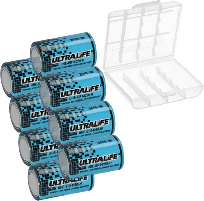 Produktbild von 8x Ultralife Lithium 3,6V Batterie LS 14250 1/2 AA UHE-ER14250 Li-SOCl2 + Box