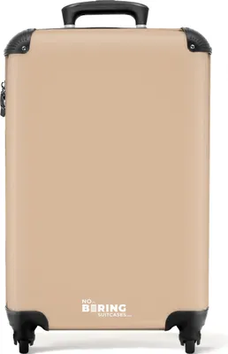Obrázok produktu pre NoBoringSuitcases.com® - Béžový kufor na príručnú batožinu - Trolley - 55x35x25Kufr na príručnú batožinu 55x35x20 cm, 36L,