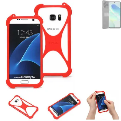 Produktbild von K-S-Trade Handy-Hülle kompatibel mit UMIDIGI G5C Schutz-Hülle Bumper Silikon Schutz Hülle Cover Case Silikoncase Silikonbumper TPU Softcase