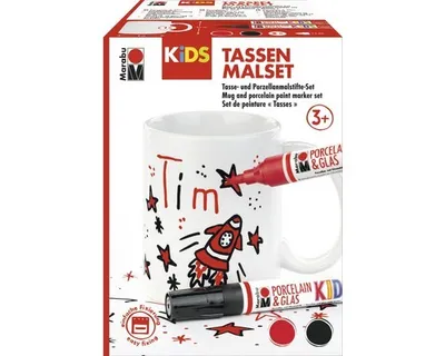 Produktbild von Marabu KiDS Tassen Malset Tim 8x8x9,5 cm