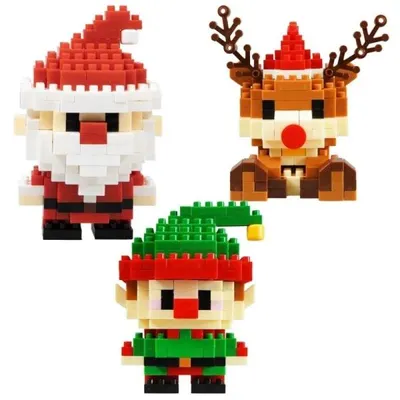 Produktbild von Arpex – Kreatives Lernspielzeug: Weihnachtsbausteine, bunte Mischung