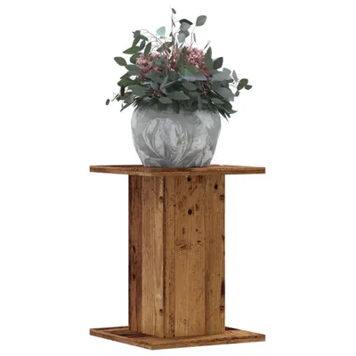Produktbild von "2026 Promotion" Pflanzenständer - Hochbeet - 2 Stk. - Blumenkasten - Altholz-Optik 30x30x40 cm - Holzwerkstoff - Beete CC16539