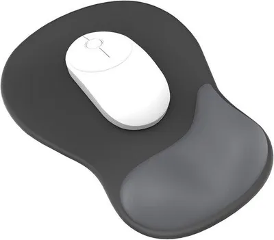 Produktbild von Ergonomische Tastaturenmatte mit Gelkissen - Weich und bequem - Schwarz