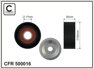Produktbild von CAFFARO 500016 Spannrolle, gerippter Keilriemen x