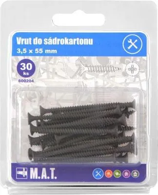 Obrázek produktu pro vrut do sádrokar.3,5x55mm jemný z.,f. (30ks)
