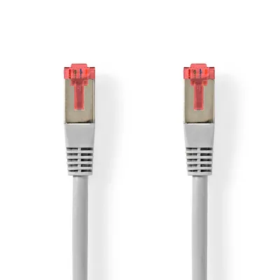 Immagine prodotto di Cavo di rete CAT6 | RJ45 maschio | RJ45 maschio | SF/UTP | 0,50 m | Rotondo | PVC | Grigio | Etichetta