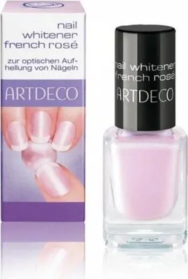 A product shot of an ARTDECO nail whitener bottle and its packaging.