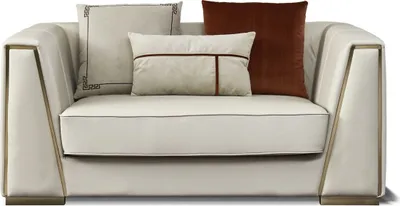 Produktbild von Design Polster Sitz Couch 2 Sitzer Zweisitzer Sofa Sofas Couchen Textil Stoff