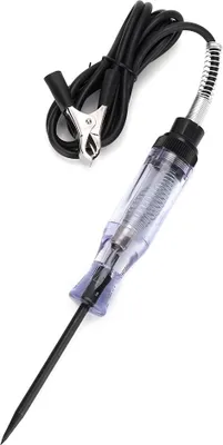 Image de Stylo de test de tension électrique pour voiture automobile, lampe de lumière, testeur de circuit, sonde de détection, outils 6-24 V