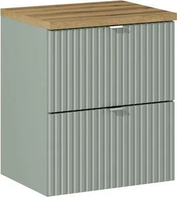 Produktbild von Badezimmerschrank mit 50 cm Platte - ein modernes Set für kleine Räume