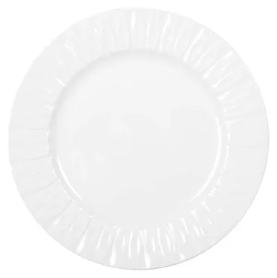 Produktbild von Weißer flacher Teller „Lilia“, 26,5 × 26,5 × 2,3 cm – 6er-Set