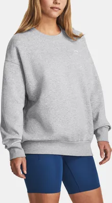 Obrázok produktu pre Dámska mikina UNDER ARMOUR ESSENTIAL FLC OS CREW 1379475-012 SIVÁ veľkosť: S