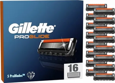 Produktbild von Gillette ProGlide Rasierklingen, 16 Ersatzklingen für Nassrasierer Herren mit 5-fach Klinge