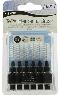 Image de TePe ID brosse noir 1,5mm, 5 pcs. Brosses interdentaires