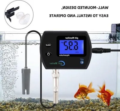 Productafbeelding van Famanu pH-meter, waterkwaliteitsmonitor - BNC-aansluitsonde voor aquaria en hydrocultuur