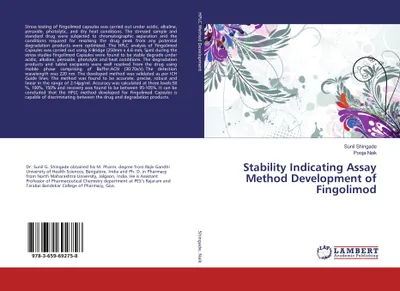 Produktbild von Stability Indicating Assay Method Development of Fingolimod