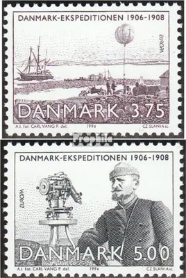 Produktbild von Briefmarken Dänemark 1994 Mi 1077-1078 (kompl.Ausg.) postfrisch Entdeckungen u. Erfind.