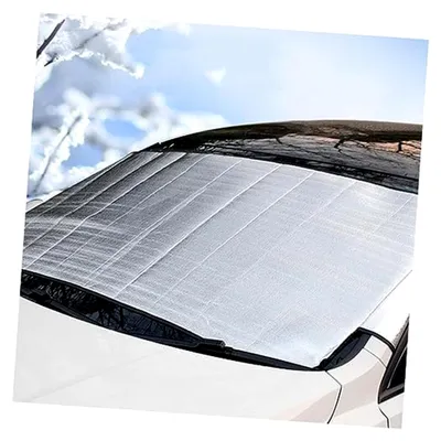 Produktbild von 2 Stück Frostschutzblenden für Autos – Faltbare Sonnenschutzblenden für die Windschutzscheibe