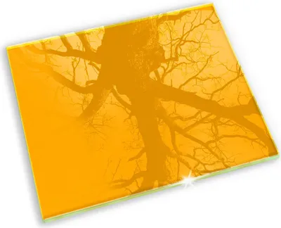 Produktbild von Untersetzer für Grabkerze Motiv Grabstein Gummifüße - 60x52 cm - Dunkelgelbe Farbe
